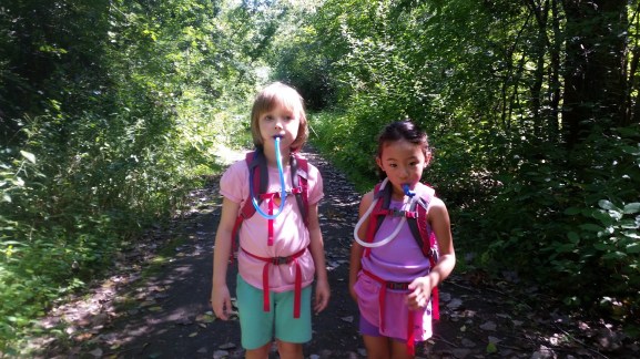 New REI backpacks and water reservoirs