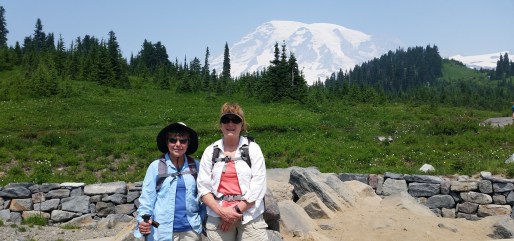 Mt Rainier Patty and Kristin