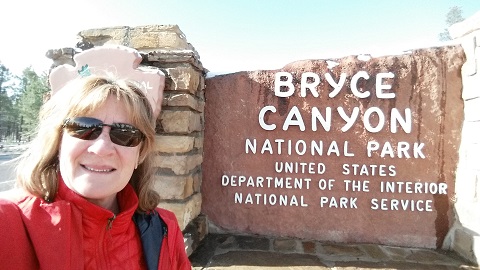PK at the entrance to Bryce