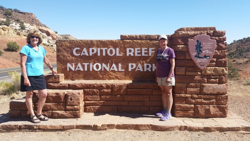 Patty and Kristin at Capitol Reef National Park
