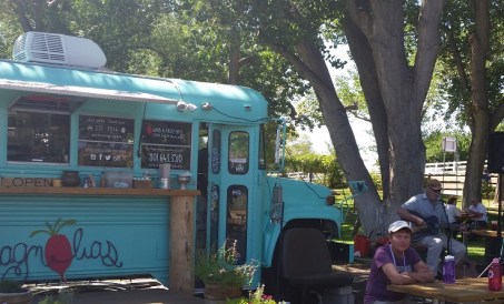 Food Truck located in the Anasazi State Park Museum parking lot. Great food!!
