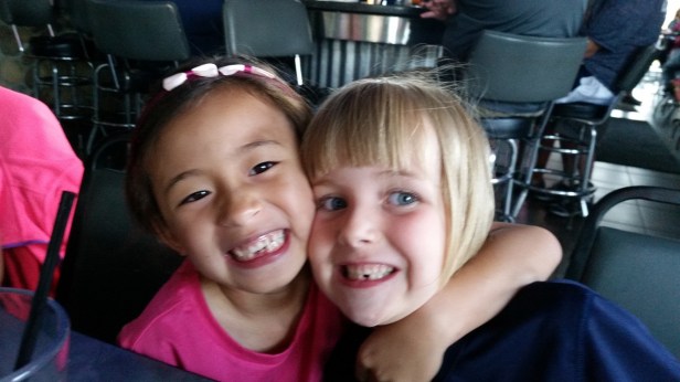 My grand daughters Lola and Lily