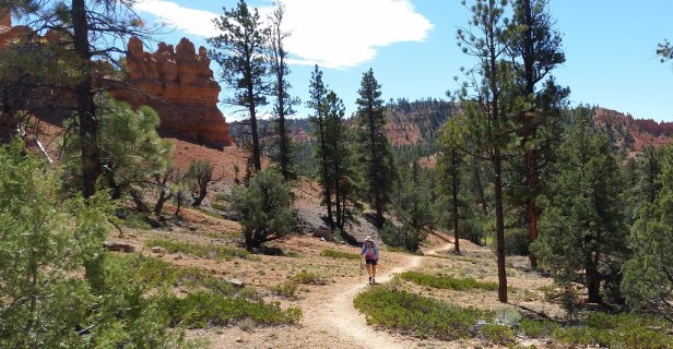Kristin Hiking in Red Canyon - Grand Staircase-Escalante National Monument