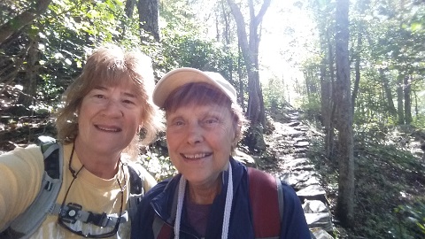 PK and Kristin on App trail